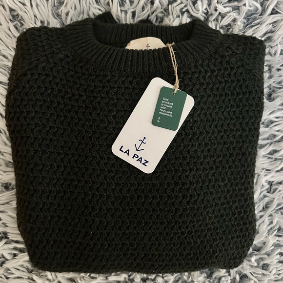 La Paz Other - 🆕 La Paz beautifully woven Portuguese raglan sleeve sweater, military green, L